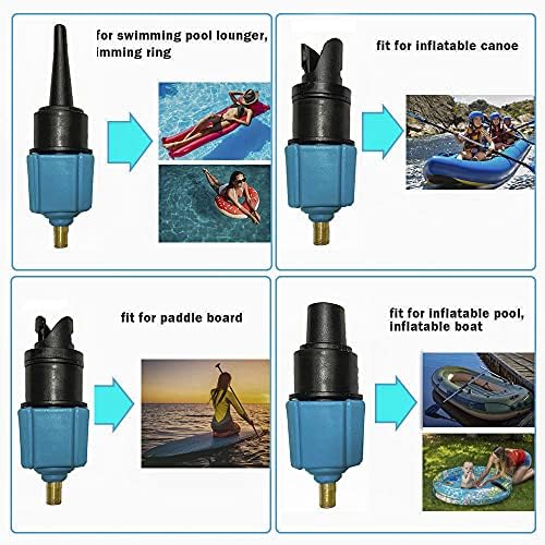 FIPASENPremium Paddle Board Pump Adapter with 4 Nozzles Inflatable Boat SUP Made Easy
