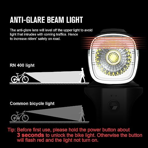 Safe Bike Lights Bundle for Bright Riding