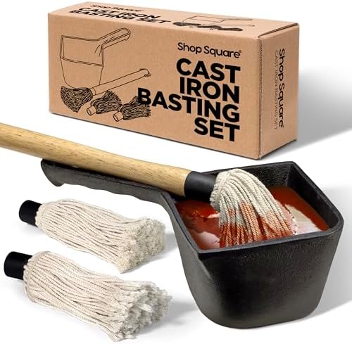 Elevate Grilling with Cast Iron Basting Pot Set