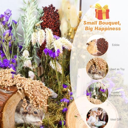 Natural Hamster Decor Floral Bedding for Small Pets