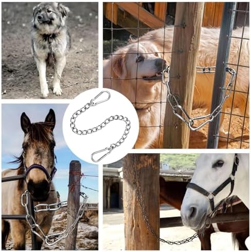 Sturdy Outdoor Fence Gate Chain for Horses Yards