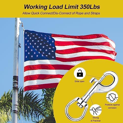 35 Swivel Snap Flag Clips