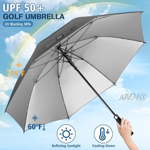NINEMAX 62 68 Inch Golf Umbrella UV Protection