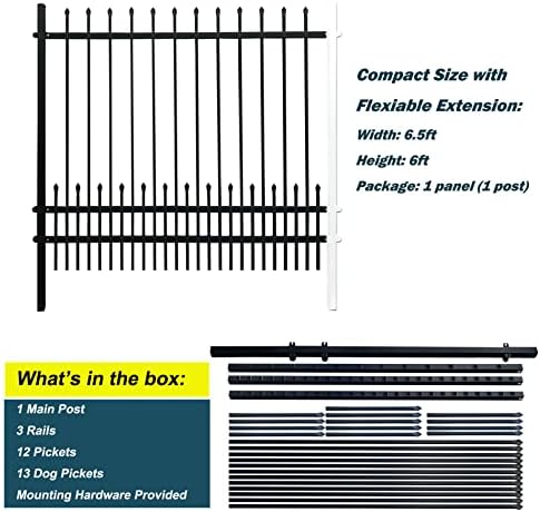 Easy to Install Durable Metal Fence