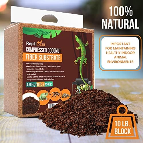 ReptiCasa 10 lb Compressed Coconut Fiber Substrate