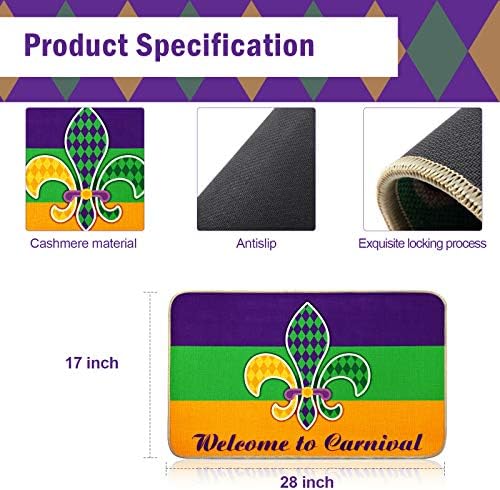 Mardi Gras Fdekor Door Mat