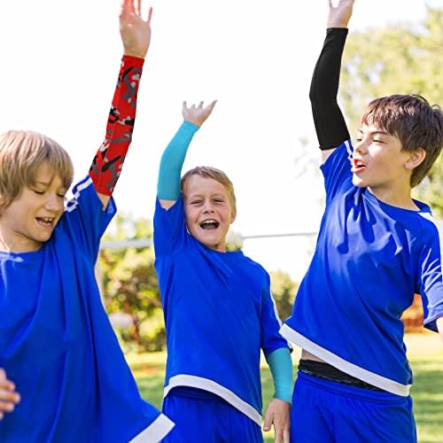 Xuhal 10 Pair Kids Arm Sleeves for Basketball Baseball UV Protection