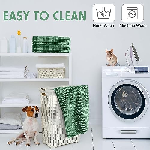 Amylove 4 Pcs Washable Fleece Guinea Pig Bedding