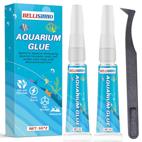 Bellisinno Aquarium Glue Clear Reef Adhesive 5g 2pcs