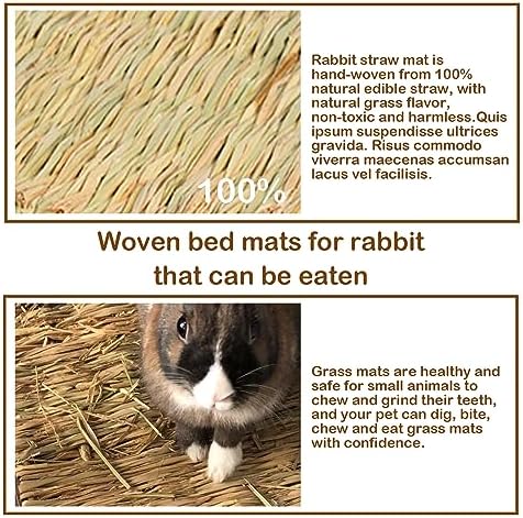 Rabbit Grass Mat - Natural Straw Bed for Rabbits