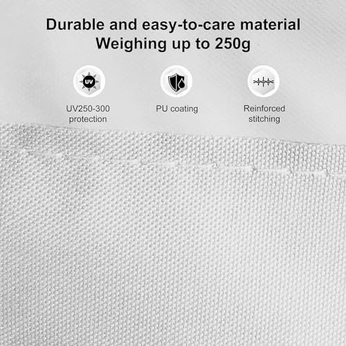 UV-Protectable patio umbrella cover Easy to use White container