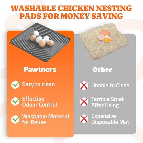 Pawtners Chicken Nesting Pads 6 Pack 12x12 Inch