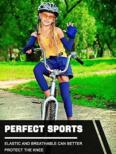 Perfect 8-Pair Kids Arm Leg Compression Sleeves Set