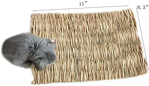 Grass Mat Woven Bed Mat for Small Animals Pack of 3