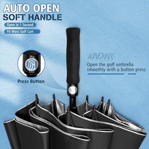 NINEMAX 62 68 Inch Golf Umbrella UV Protection