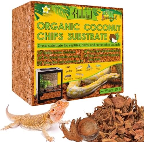 Bespoke Natural Coconut Chips Substrate for Reptiles amphibians and more