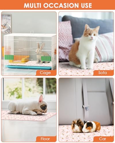 Bissap 2 Pack Guinea Pig Cage Liners 18x24 inch