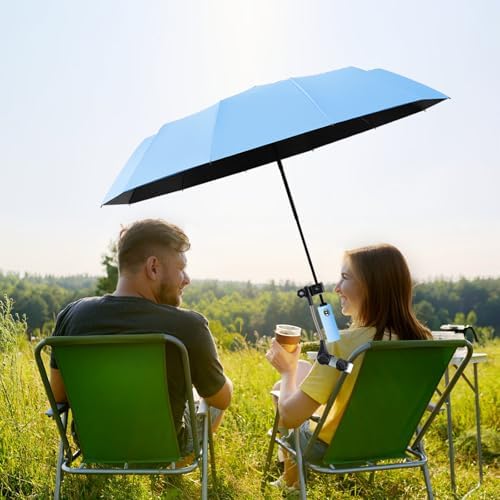 Adjustable UV Shade Chair Umbrella for Beach Camping