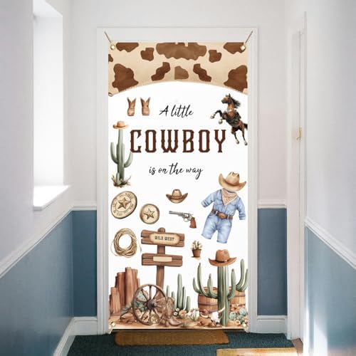 Arricraft 1 Pc Polyester Cowboy Cactus Door Cover Decor