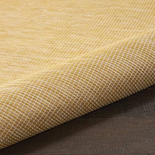 Nourison Positano 8x10 Yellow Area Rug Indoor Outdoor