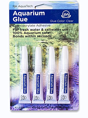 Aquarium Clear Glue for Corals Plants instant aquascaping safe