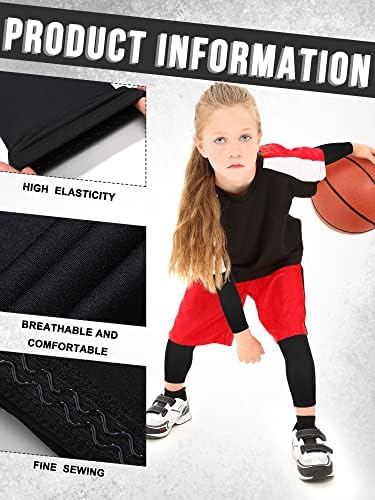 Perfect 8-Pair Kids Arm Leg Compression Sleeves Set