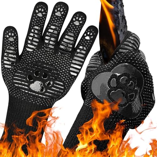 UBeesize Lengthen BBQ Gloves Heat Resistant
