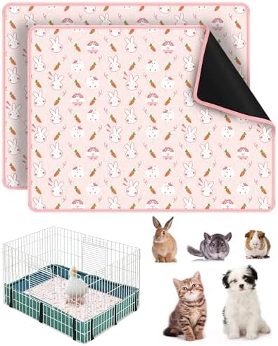 Bissap 2 Pack Guinea Pig Cage Liners 18x24 inch