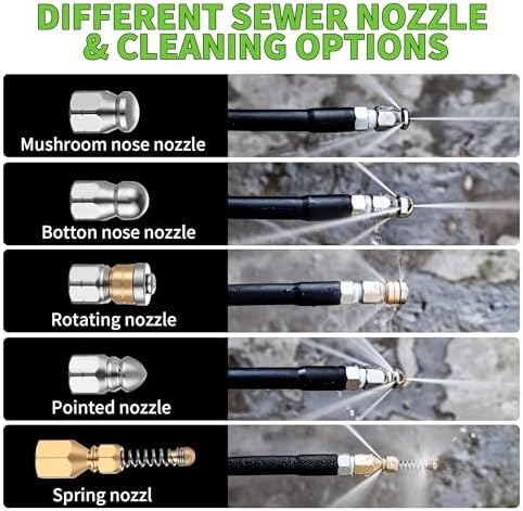Balabulala Sewer Jetter Kit for Pressure Washer