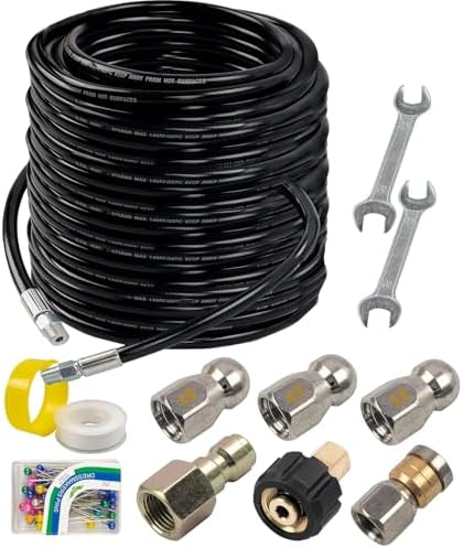 Hourleey Sewer Jetter Kit 150FT 4000 PSI
