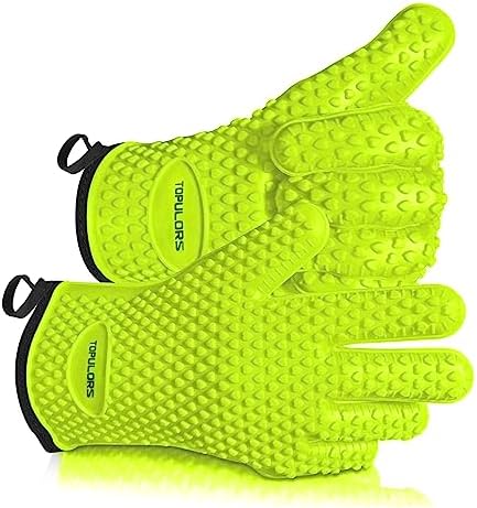 Heat-Resistant Silicone Gloves for BBQ Grilling and Cooking