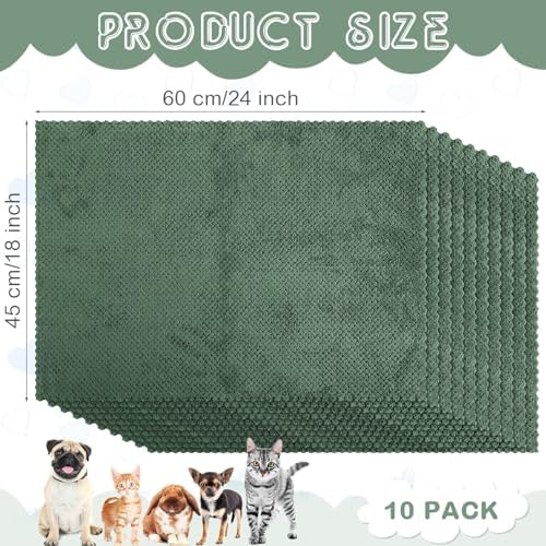 VitalCozy 10-Piece Waterproof Cozy Guinea Pig Pee Pad
