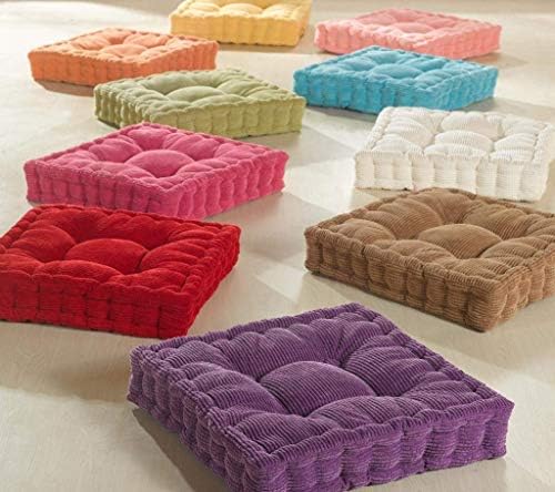 Floor Cushion Meditation Seat Yellow 20x20 inch