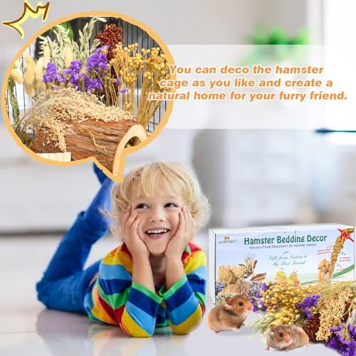 Natural Hamster Decor Floral Bedding for Small Pets