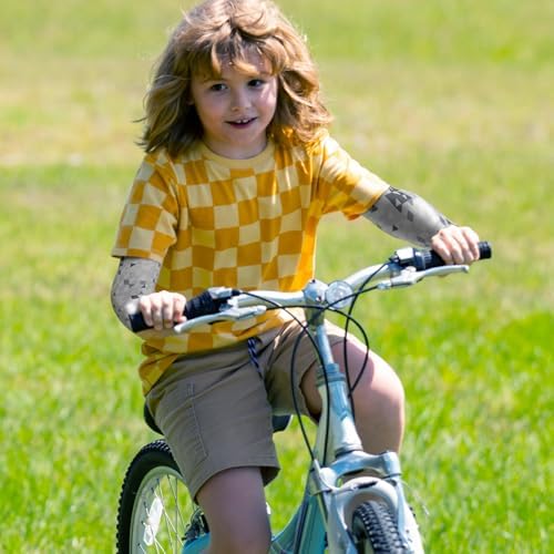 Baseball Arm Sleeves for Kids 5 Pairs UV Protection Cooling Compression