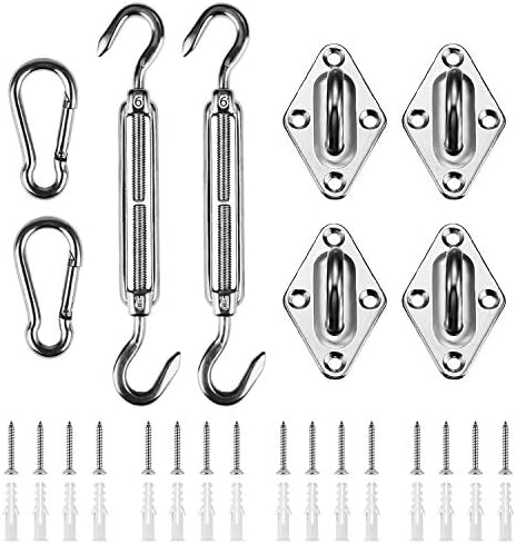 24-Piece Stainless Steel Shade Sail Hardware Kit