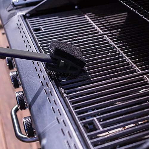 Norpro Heavy Duty 145 Grill Brush with Scraper and Scour Pad