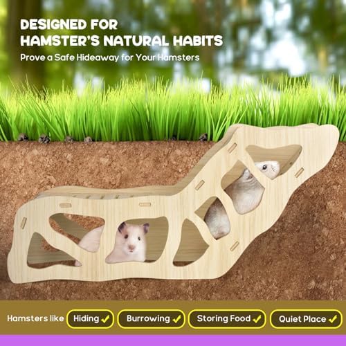 Hamster Tunnel Burying Climbing sleeping Fun for Your Pet
