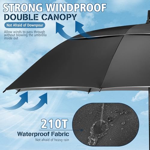 NINEMAX 62 68 Inch Golf Umbrella UV Protection