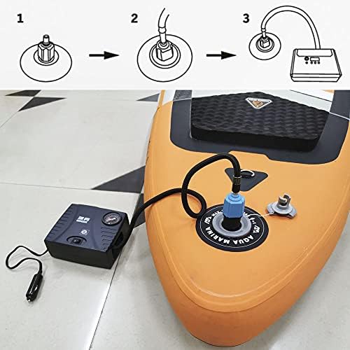 FIPASENPremium Paddle Board Pump Adapter with 4 Nozzles Inflatable Boat SUP Made Easy
