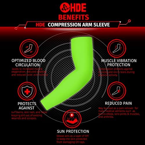 HDE Arm Compression Sleeves for Kids Basketball Shooting Sleeve - 1 Pair 1