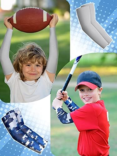 Newcotte 12 Pairs Kids Compression Arm Sleeves