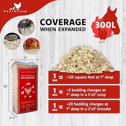 RentACoop Premium Hemp Bedding 300L - EU Grown for Pets