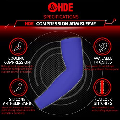 HDE Arm Compression Sleeves for Kids Basketball Shooting