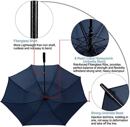 G4Free 72-Inch Giant Golf Umbrella - Durable Windproof with Auto-Open Function
