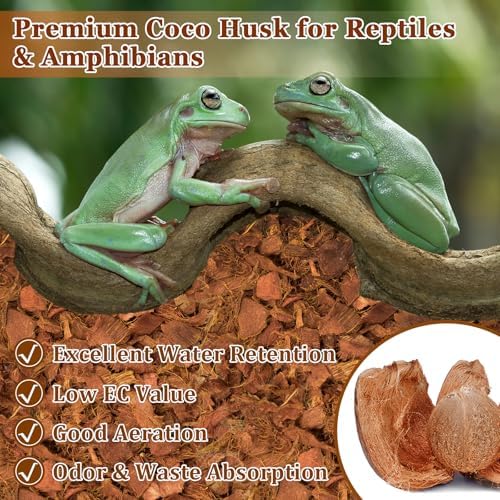 Bespoke Natural Coconut Chips Substrate for Reptiles amphibians and more