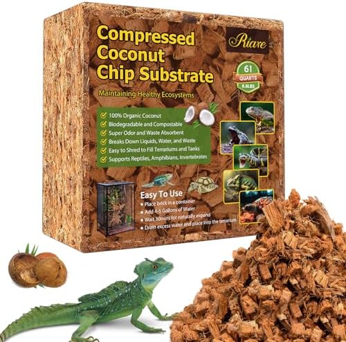 Riare Coconut Chip Substrate for Reptiles 88LB 60Quarts