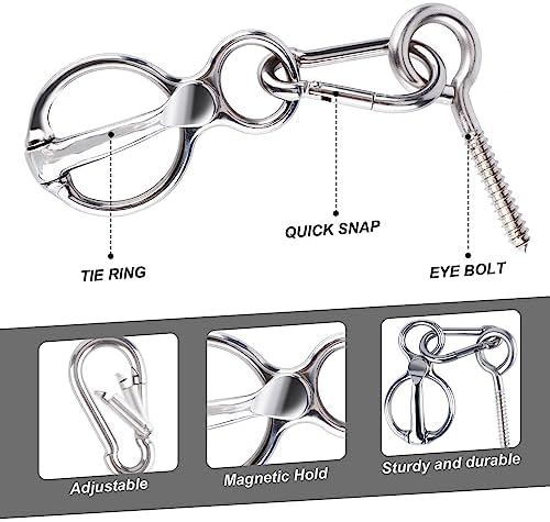 LUTER Heavy Duty Horse Tie Ring Set
