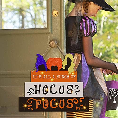 CIOEY Halloween Door Sign Spooky Decor