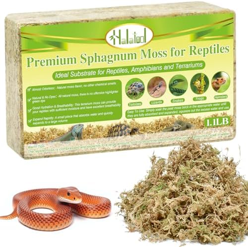 Halatool 11LB Sphagnum Moss for Reptiles and Small Pets